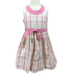 Baby Gap Pink Plaid Dress Sz 3
